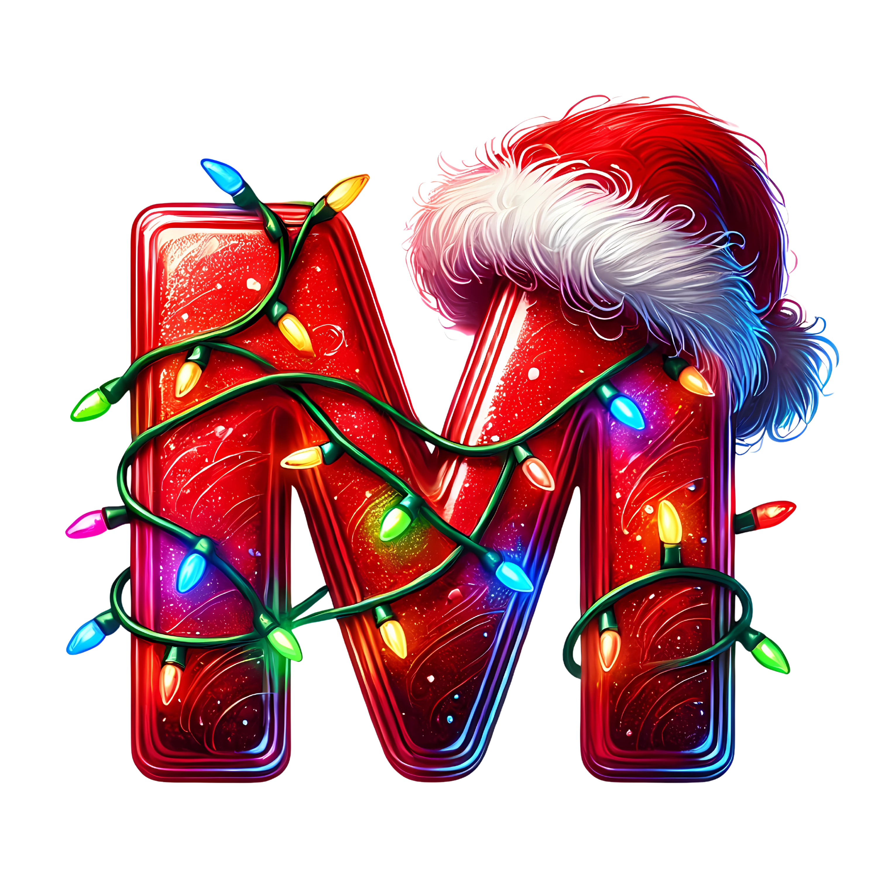 Motive " Christmas BUCHSTABEN Rot " Buchstaben Auswahl für Druck